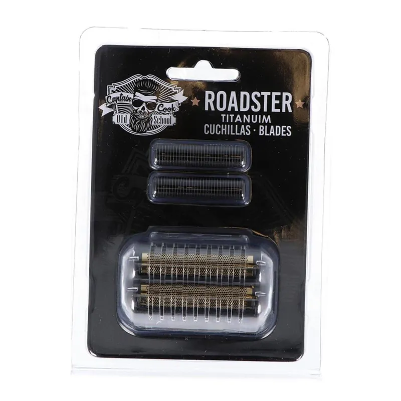 EUROSTIL ROADSTER CUCHILLAS PARA AFEITADORA NEGRA RECAMBIO + CABEZAL 1U.