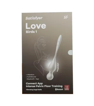 SATISFYER LOVE BIRDS 1 INTENSE PELVIC FLOOR TRAINING APP BEIGE 1UN