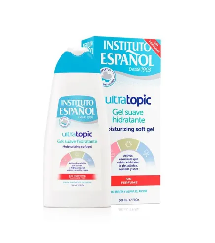 INSTITUTO ESPAÑOL ULTRATOPIC GEL HIDRATANTE SUAVE SIN PERFUME 500ML