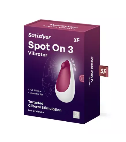 SATISFYER SPOT ON 3 VIBRADOR ROJO 1UN