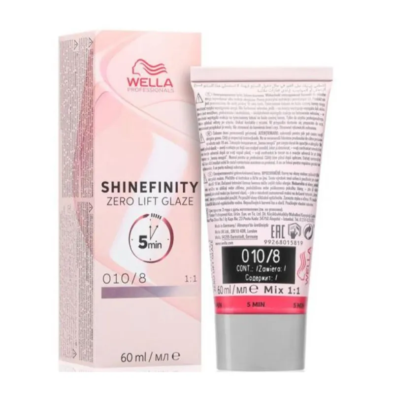 WELLA SHINEFINITY ZERO LIFT GLAZE TINTE 0108 60ML 1UN WELLA SHINEFINITY ZERO LIFT GLAZE TINTE 0108 60ML 1UN