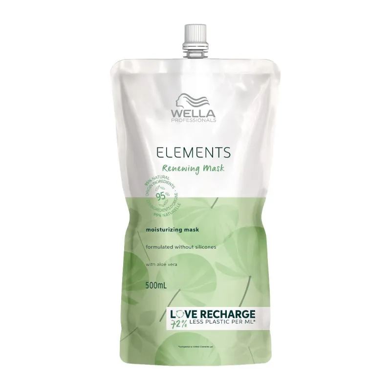WELLA ELEMENTS RENEWING MOISTURIZING MASK ALOE VERA 500ML WELLA ELEMENTS RENEWING MOISTURIZING MASK ALOE VERA 500ML