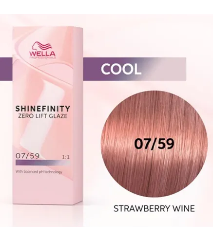 WELLA SHINEFINITY ZERO LIFT GLAZE TINTE 07/59 STRAWBERRY WINE 60ML 1UN