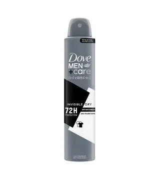 DOVE MEN ADVANCED INVISIBLE DRY 72H SPRAY ANTI-AMARILLOS ANTI-TRANSPIRANTE 200ML VAPORIZADOR