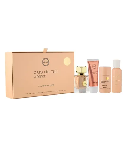 ARMAF CLUB DENUIT WOMAN EAU DE PARFUM 55UN VAPORIZADOR + HAIR MIST 55ML + DESODORANTE STICK 75ML + CREMA DE MANOS 50ML