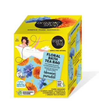 ORGANIC SHOP FLORAL BATH BOLSITAS DE TE BLOOMING PARADISE 280UN