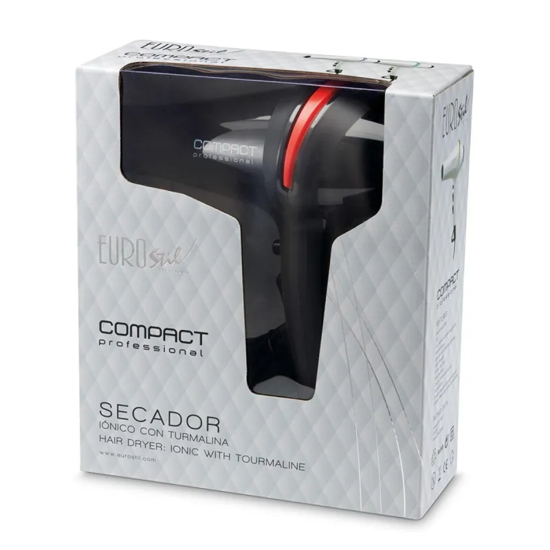 EUROSTIL COMPACT PROFESIONAL SECADOR CON TURMALINA 2000W 1UN EUROSTIL COMPACT PROFESIONAL SECADOR CON TURMALINA 2000W 1UN