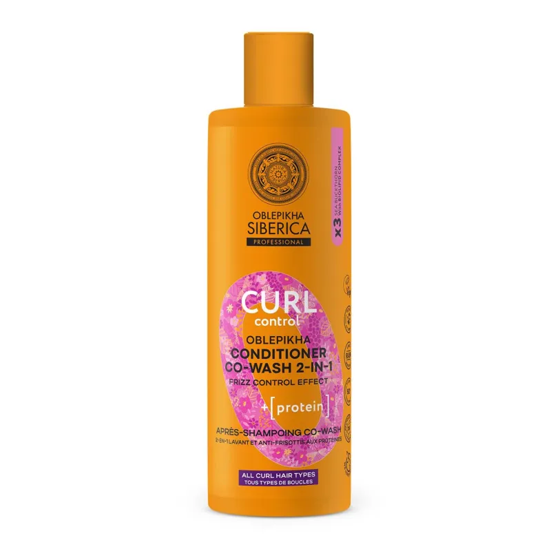NATURA SIBERICA CURL PROTEIN COWASH 2IN1 ACONDICIONADOR 400ML