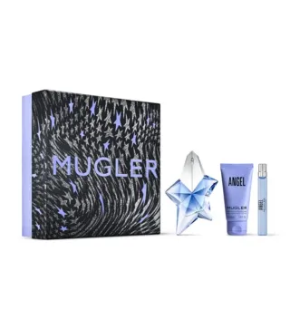 THIERRY MUGLER ANGEL EAU DE PARFUM 50ML VAPORIZADOR + LOCION CORPORAL PERFUMADA 50ML + MINIATURA 10ML VAPORIZADOR
