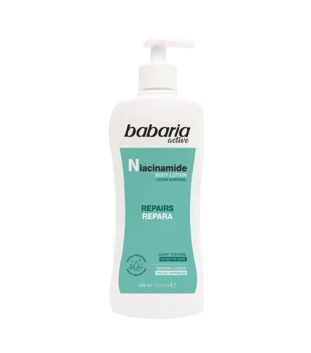 BABARIA ACTIVE NIACINAMIDE LOCION CORPORAL PIELES SENSIBLES CON DIFUSOR 400ML