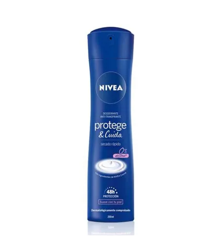 NIVEA PROTEGE DESODORANTE CON SECADO RAPIDO SIN ALCOHOL 200ML VAPORIZADOR