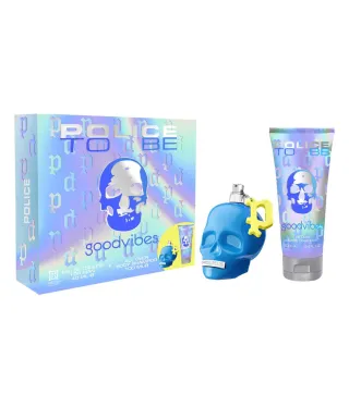 POLICE TO BE GOODVIBES EAU DE TOILETTE FOR MEN 40ML VAPORIZADOR + CHAMPU Y GEL 100ML
