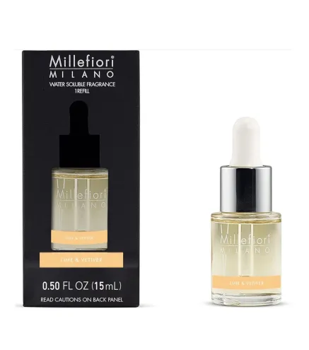 MILLEFIORI MILANO AGUA PERFUMADA LIME & VETIVER RECARGA 15ML