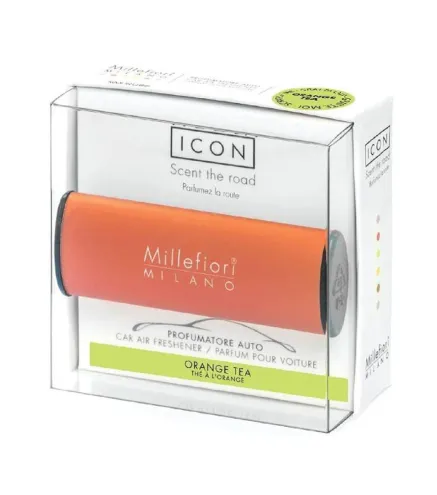 MILLEFIORI MILANO ICON CAR AIR FRESHENER ORANGE TEA 1UN