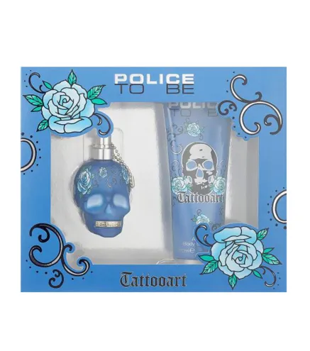 POLICE TO BE TATTOOART EAU DE PARFUM 40ML VAPORIZADOR + LOCION CORPORAL PERFUMADA 200ML