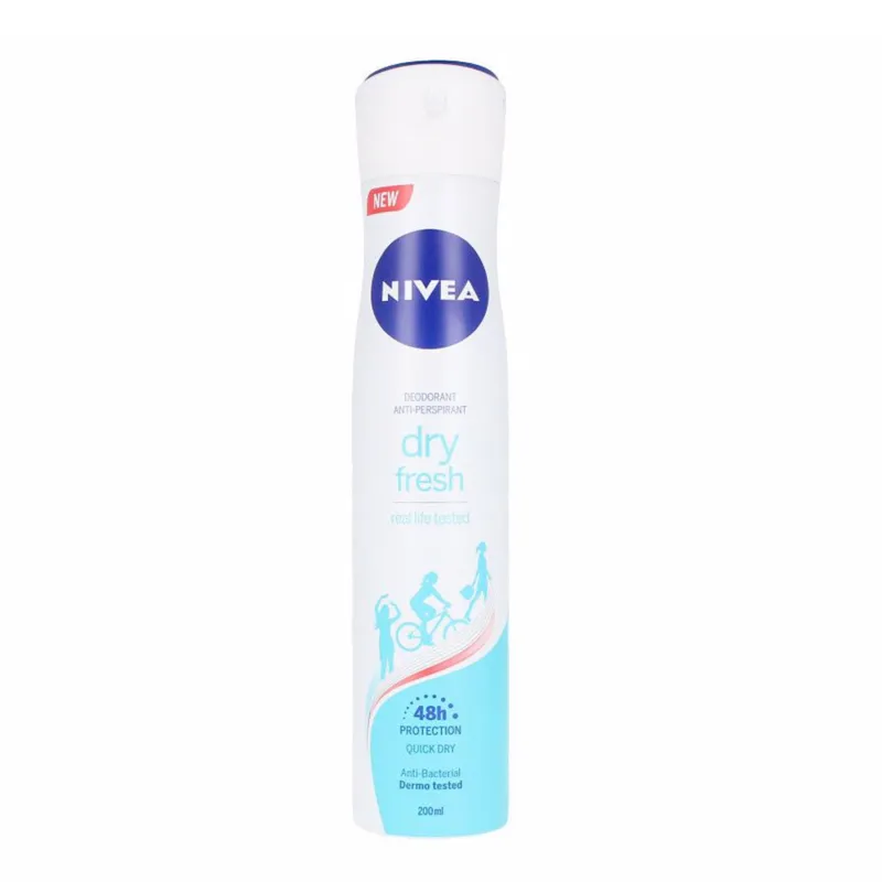 NIVEA DRY FRESH DESODORANTE ANTI-BACTERIAL 200ML VAPORIZADOR