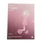 SATISFYER TRIPLE CRYSTAL 2 DILDO ROSA 1UN SATISFYER TRIPLE CRYSTAL 2 DILDO ROSA 1UN