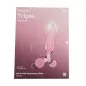 SATISFYER TRIPLE CRYSTAL 2 DILDO ROSA 1UN