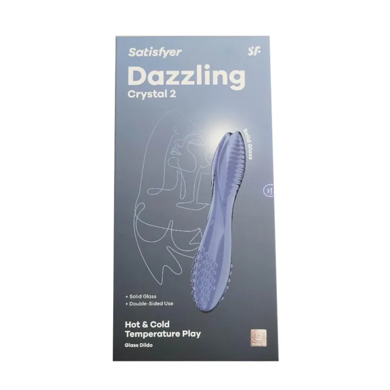 SATISFYER DAZZLING CRYSTAL 2 DILDO AZUL 1UN