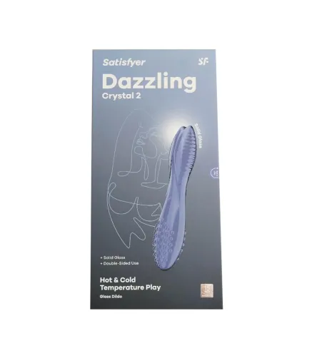 SATISFYER DAZZLING CRYSTAL 2 DILDO AZUL 1UN