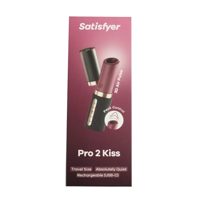 SATISFYER PRO 2 KISS VIBRADOR TRAVEL SIZE ROJO RECARGABLE 1UN SATISFYER PRO 2 KISS VIBRADOR TRAVEL SIZE ROJO RECARGABLE 1UN