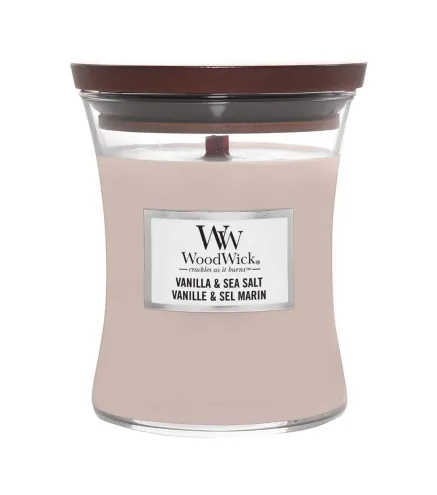 WOODWICK VANILLA & SEA SALT VELA 275GR