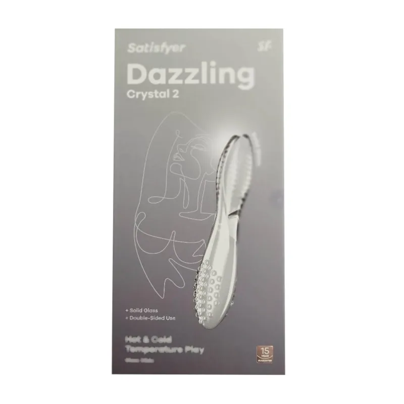 SATISFYER DAZZLING CRYSTAL 2 DILDO TRANSPARENTE 1UN SATISFYER DAZZLING CRYSTAL 2 DILDO TRANSPARENTE 1UN