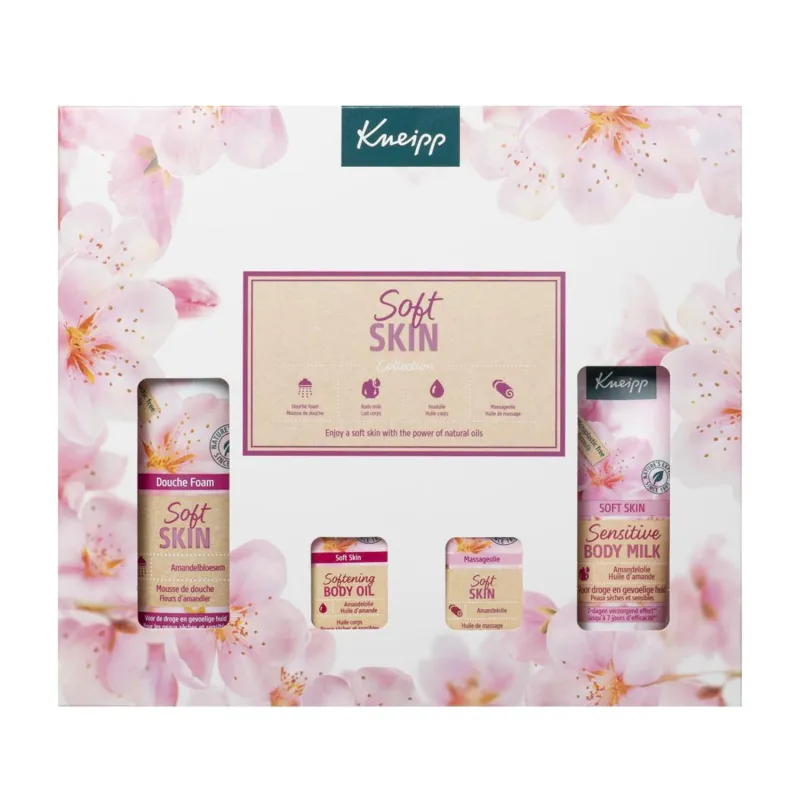 KNEIPP SOFT SKIN LECHE CORPORAL 200ML + ESPUMA DE BAÑO 75ML + ACEITE CORPORAL ACEITE CORPORAL 20ML + ACEITE DE MASAJE 20ML