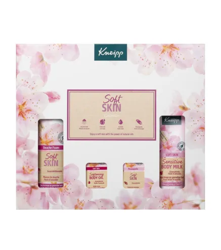 KNEIPP SOFT SKIN LECHE CORPORAL 200ML + ESPUMA DE BAÑO 75ML + ACEITE CORPORAL ACEITE CORPORAL 20ML + ACEITE DE MASAJE 20ML