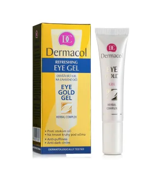 DERMACOL REFRESHING EYE GOLD GEL HERBAL COMPLEX 15ML