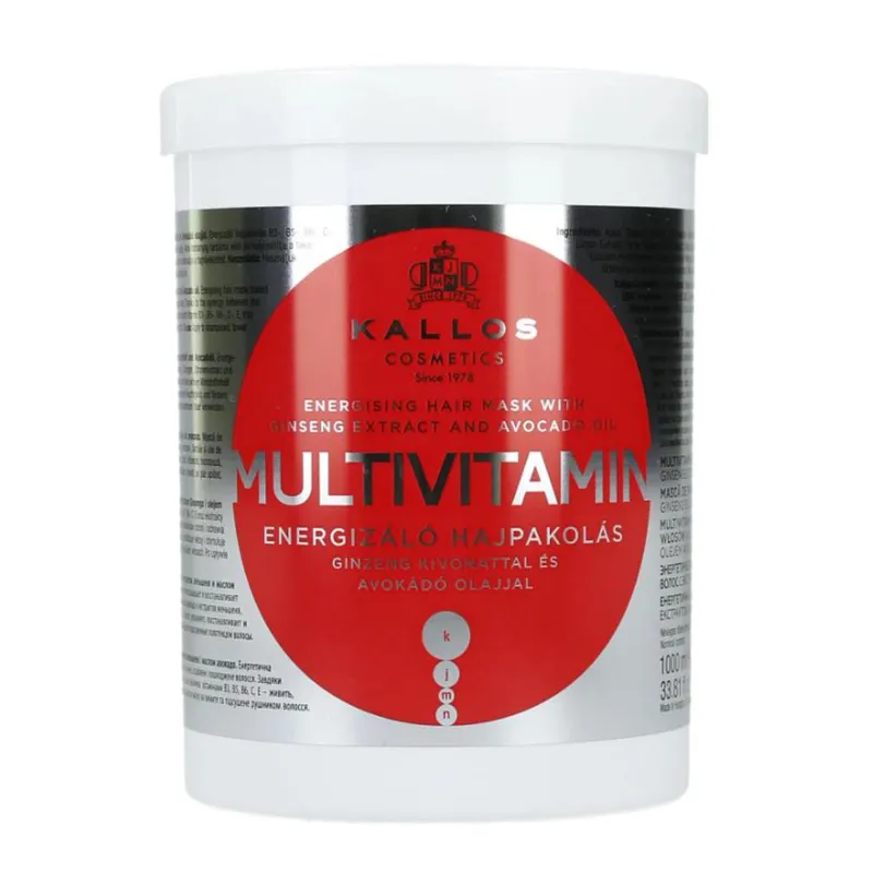 KALLOS MULTI-VITAMIN MASCARILLA CAPILAR ENERGIZANTE CON GINSENG 1000ML