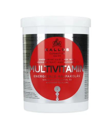 KALLOS MULTI-VITAMIN MASCARILLA CAPILAR ENERGIZANTE CON GINSENG 1000ML