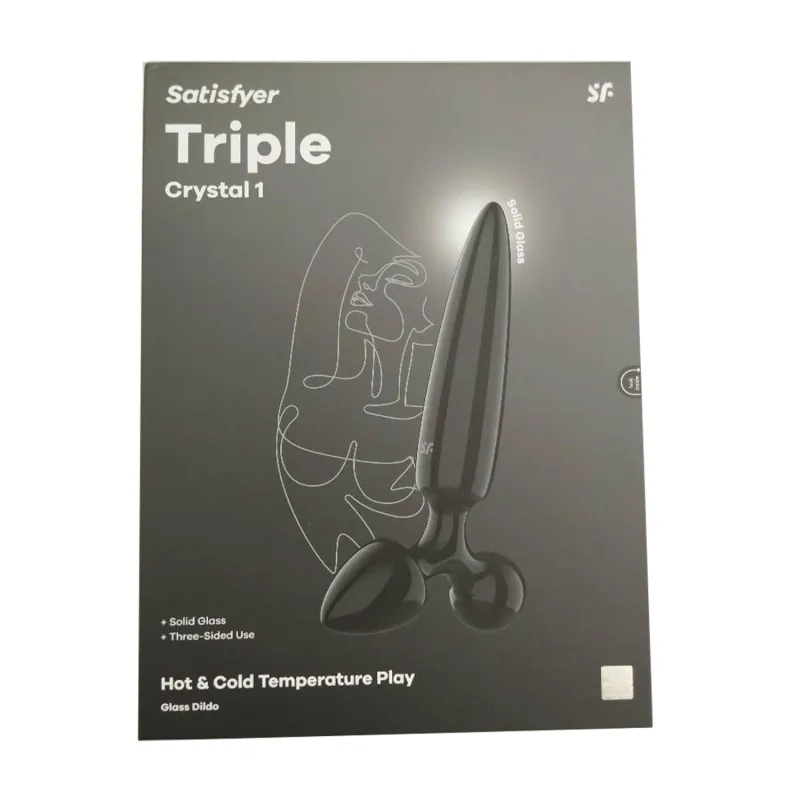 SATISFYER TRIPLE CRYSTAL 1 DILDO NEGRO NEGRO 1UN SATISFYER TRIPLE CRYSTAL 1 DILDO NEGRO NEGRO 1UN