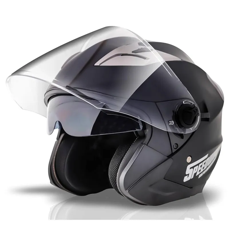 SPEEDWAY URBAN JET MATT CASCO DE MOTO NEGRO NEGRO TAMAÑO S 1UN