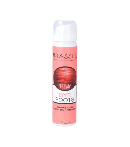 TASSEL BYE ROOTS SPRAY CUBRECANAS ROJO INTENSO 75ML VAPORIZADOR