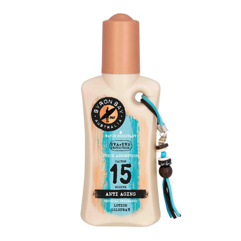 BYRON BAY FACTOR 15 MEDIUM LOCION GELSPRAY ANTI-EDAD 200ML