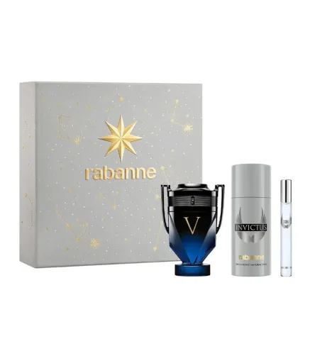 PACO RABANNE INVICTUS VICTORY ELIXIR EAU DE PARFUM 100ML VAPORIZADOR + DESODORANT 150ML VAPORIZADOR + MINIATURA 10ML
