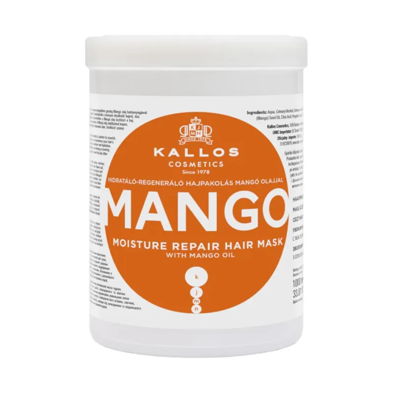 KALLOS MANGO MASCARILLA CAPILAR REPARADORA 1000ML KALLOS MANGO MASCARILLA CAPILAR REPARADORA 1000ML
