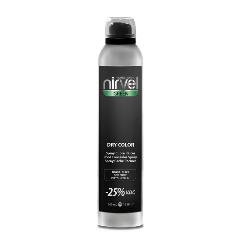 NIRVEL GREEN DRY COLOR SPRAY CUBRE RAICES NEGRO NEGRO 300ML VAPORIZADOR NIRVEL GREEN DRY COLOR SPRAY CUBRE RAICES NEGRO NEGRO 300ML VAPORIZADOR