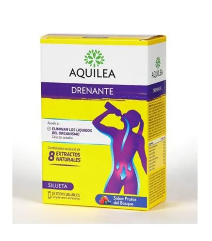 AQUILEA DRENANTE 15 STICKS SOLUBLES FRUTOS DEL BOSQUE 1UN