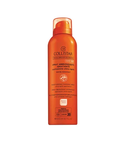 COLLISTAR SPECIAL PERFECT TAN MOISTURIZING TANNING WATER RESISTANT SPF20 SPRAY 200ML VAPORIZADOR