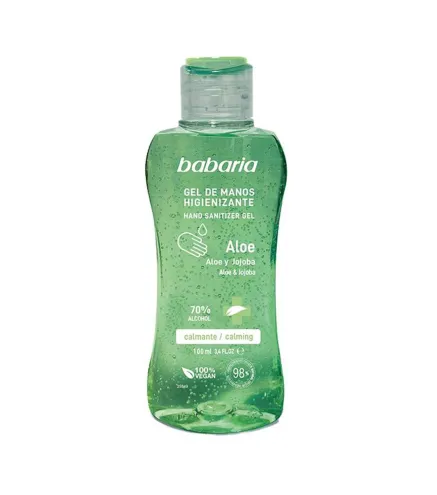 BABARIA ALOE GEL DE MANOS HIGIENIZANTE 70% ALCOHOL 100ML