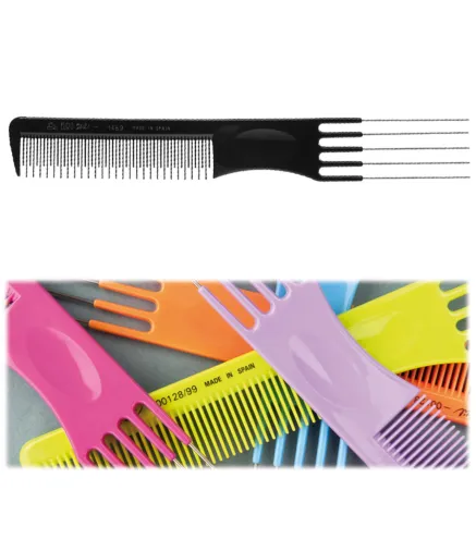 EUROSTIL PUAS HIERRO PEINE AHUECADOR COLOR 19 5CM 1UN