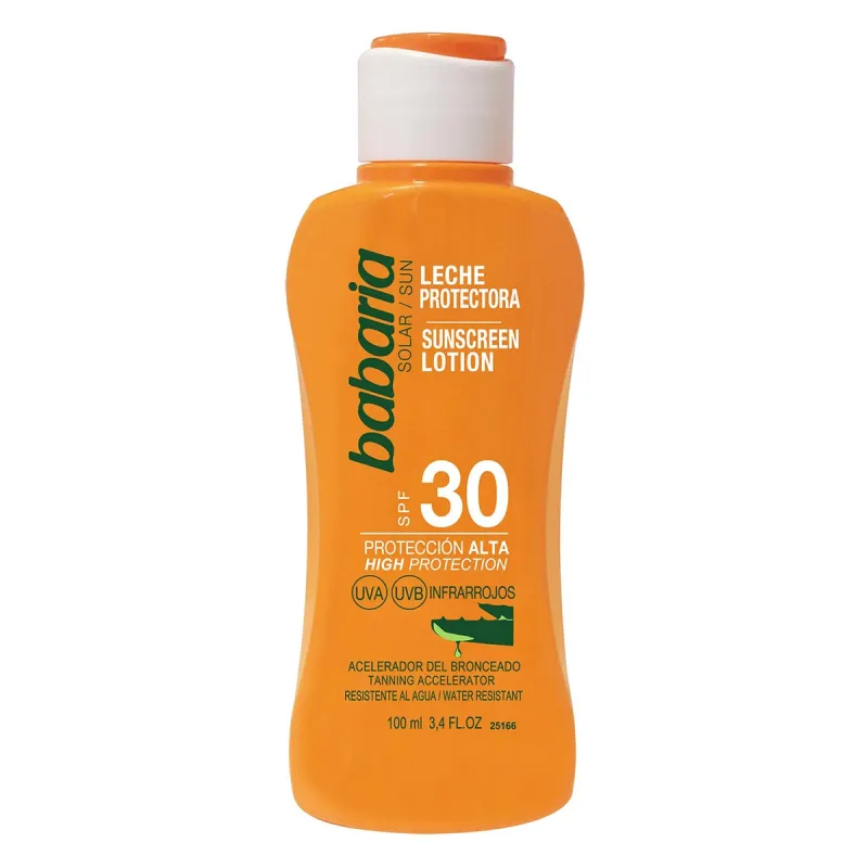 BABARIA ALOE VERA LECHE CORPORAL SPF30 PROTECCION ALTA 200ML