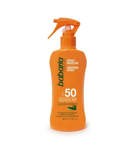 BABARIA ALOE VERA SPRAY SPF50 200ML VAPORIZADOR