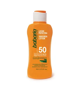 BABARIA ALOE VERA LECHE CORPORAL SPF50 PROTECCION ALTA 100ML