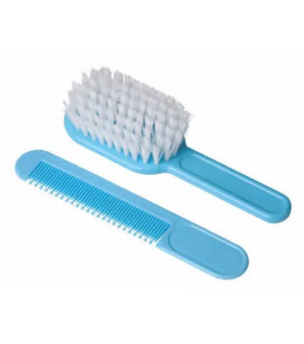 EUROSTIL BEBE CEPILLO SUAVE AZUL 1UN + PEINE 1U.
