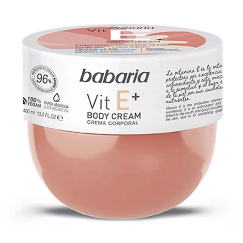 BABARIA VIT E+ BODY CREAM 400ML