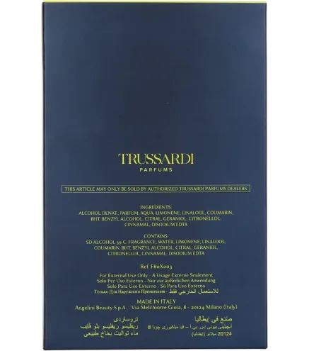 TRUSSARDI DONNA PINK MARINA EAU DE TOILETTE 100ML VAPORIZADOR