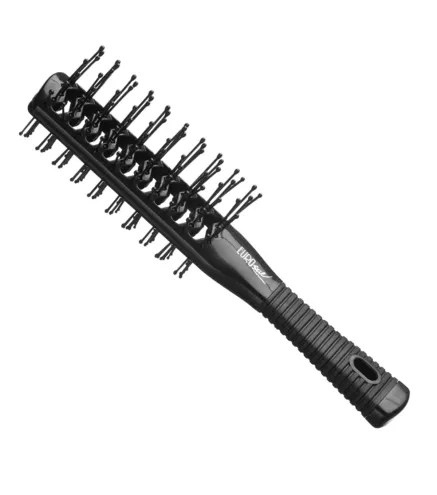 EUROSTIL ESQUELETO CEPILLO DOBLE MANGO GOMA TUNEL NEGRO NEGRO 1UN